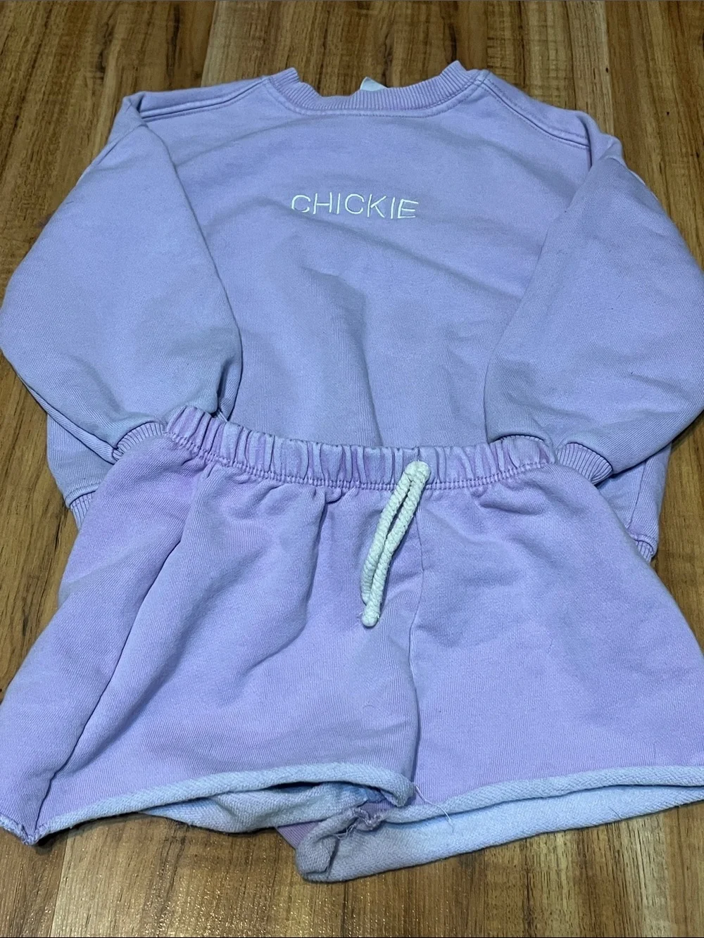 Zara Lilac Crewneck Sweatshirt and shorts/t shirt 3 piece set girls 3 years old